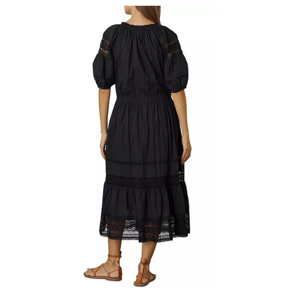 Velvet by Graham & Spencer Andy Short Sleeved Midi Dress Size Medium - Picture 2 of 5